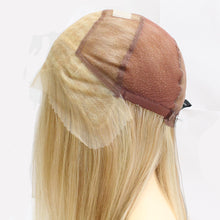 118 Jacquelyn : Côté construction de la perruque française Top Wig à dentelle nouée à la main