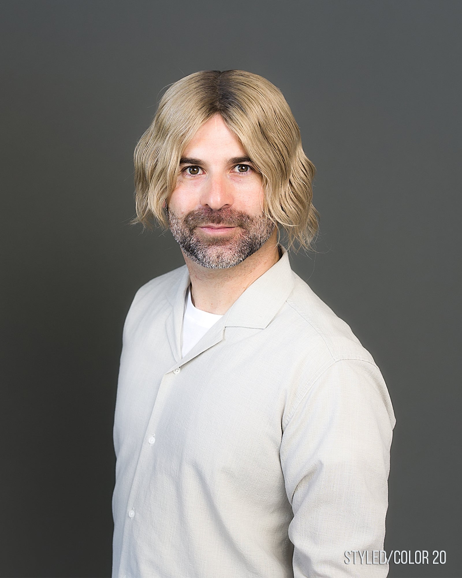 405 Men's Lace Front by WIGPRO: Human Hair Topper