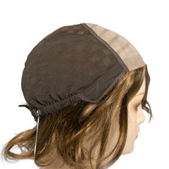 120 Medi-Tach - Hand Tied French Top Wig construction side