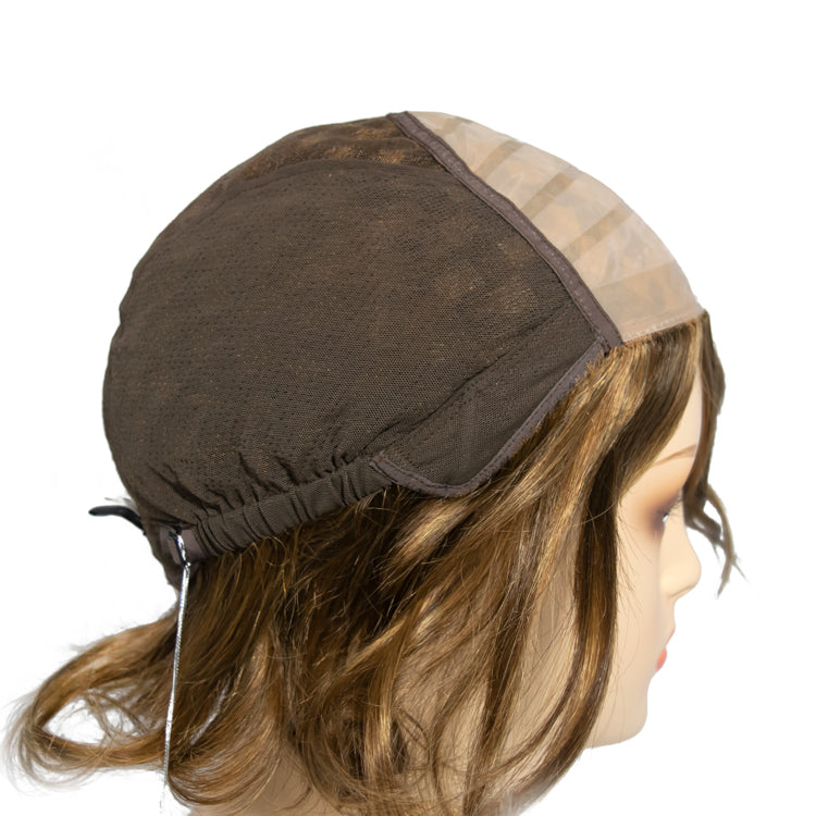 120 Medi-Tach - Hand Tied French Top Wig construction side