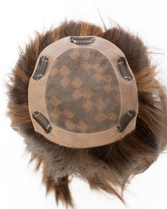 301T F-Top Blend LT: Hand Tied Human Hair Piece construction