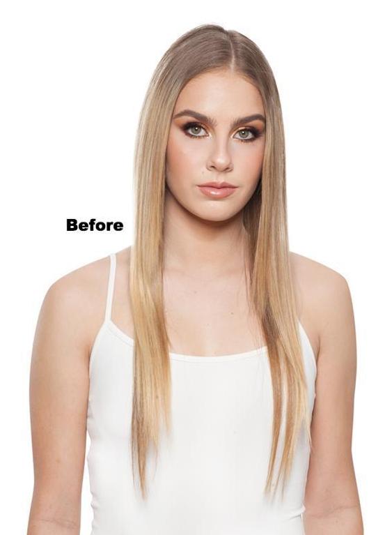 301 F-Top Blend LH: Hand Tied Human Hair Piece