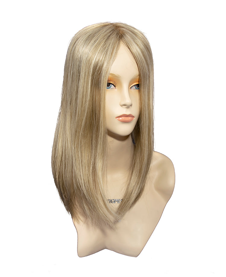 301 F-Top Blend LH: Hand Tied Human Hair Piece 