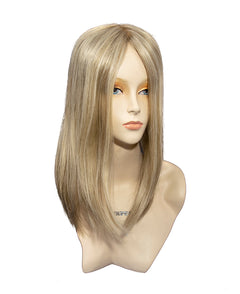 301 F-Top Blend LH: Hand Tied Human Hair Piece 