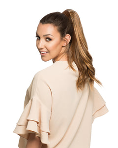 304B Pony Spring H: Human Hair Piece
