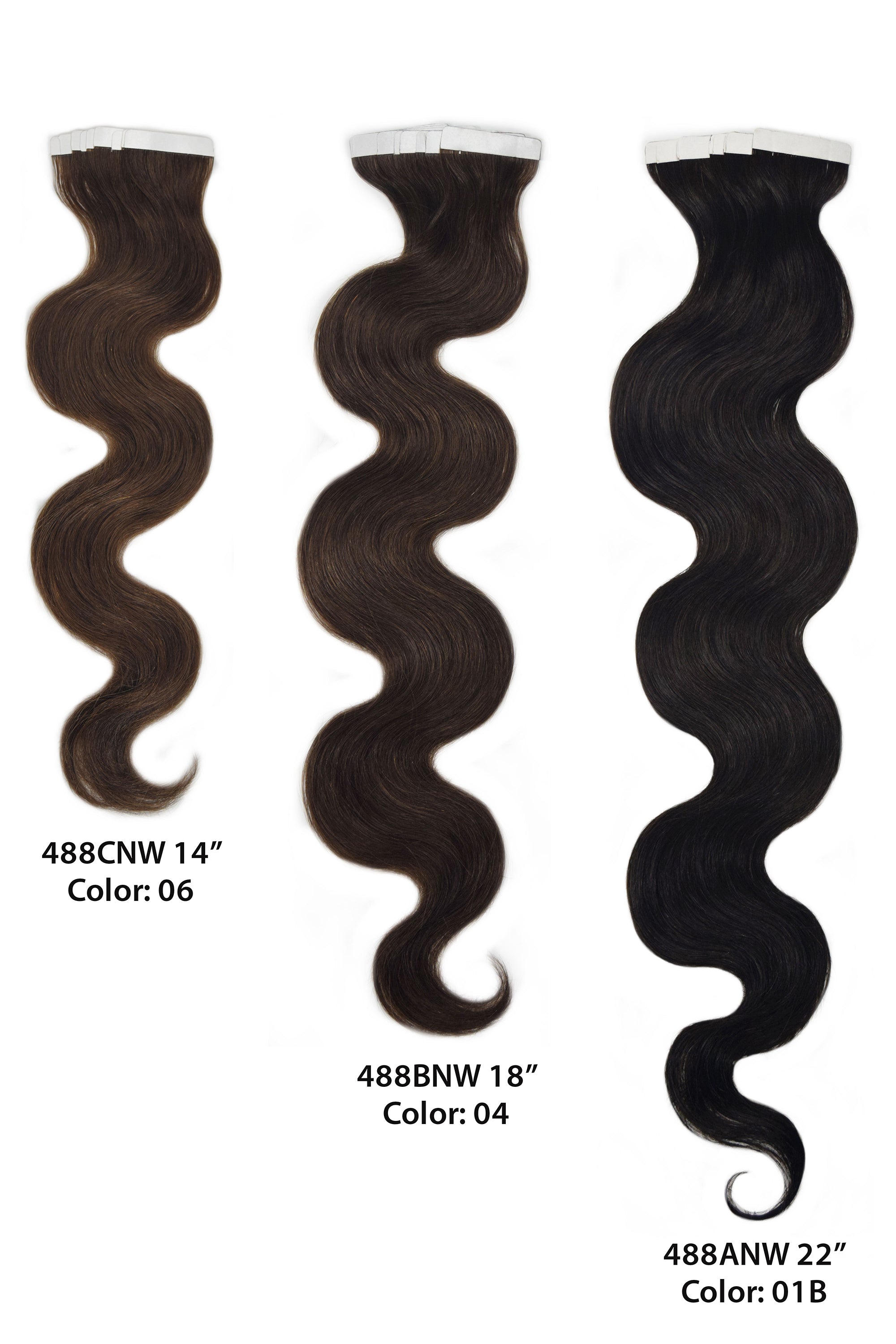 488ANW Tape-On 22" by WIGPRO: Human Hair Extensions
