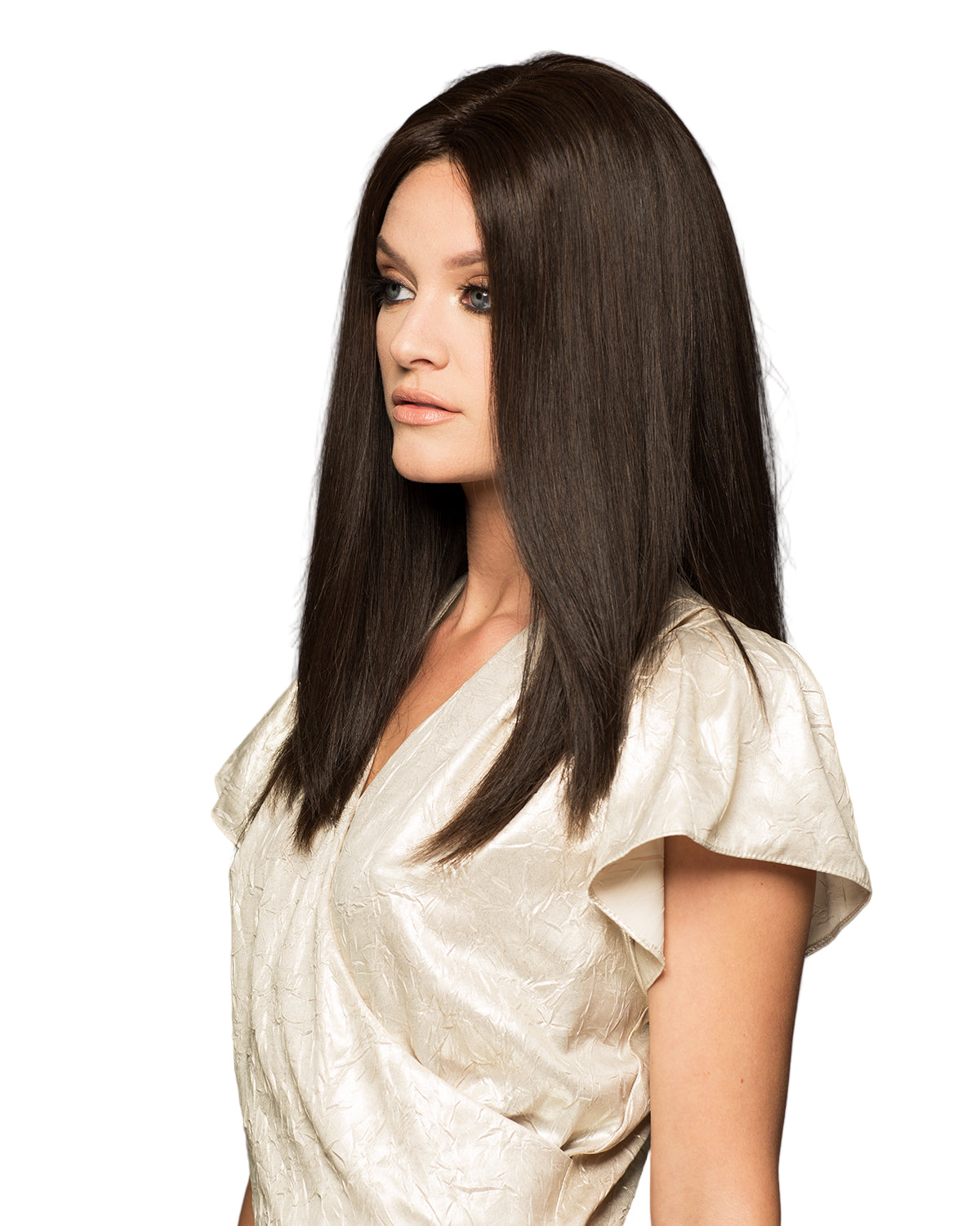 103 Alexandra H - Mono-top Machine Back - 01B - Human Hair Wig