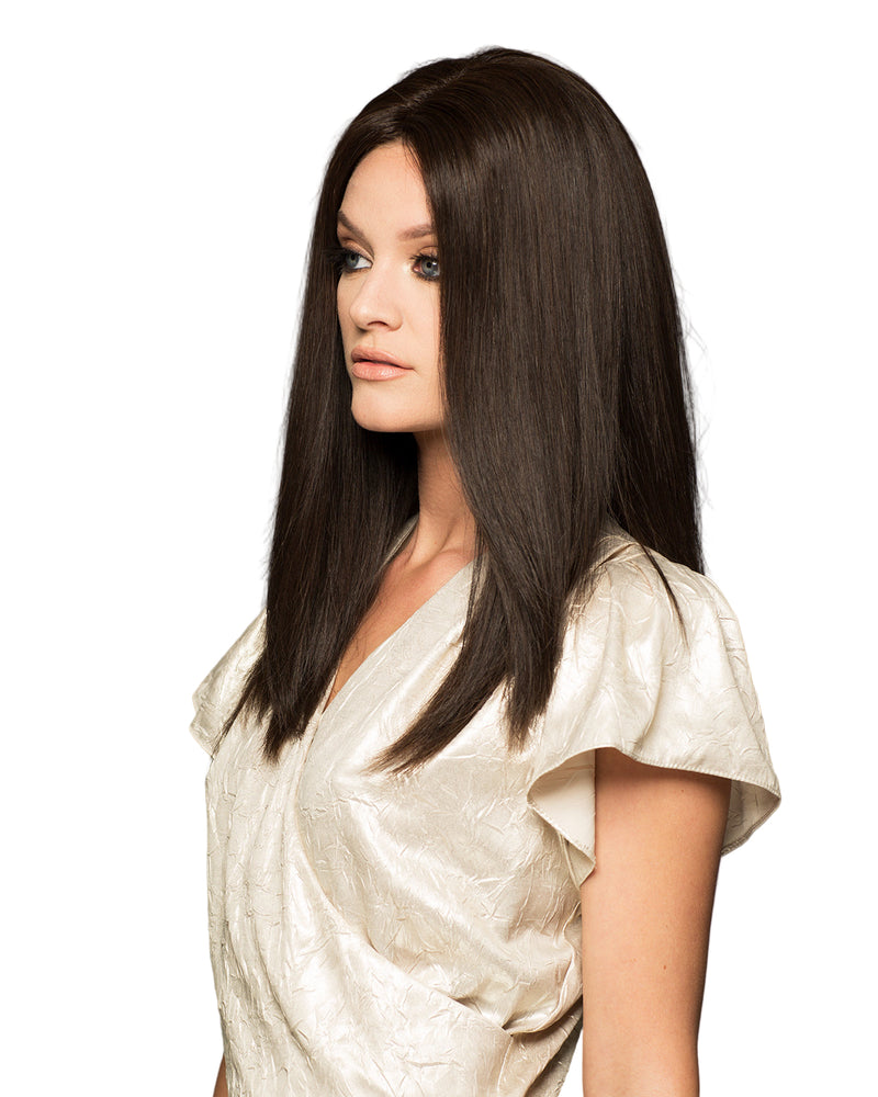 103 Alexandra H - Mono-top Machine Back - 01B - Human Hair Wig