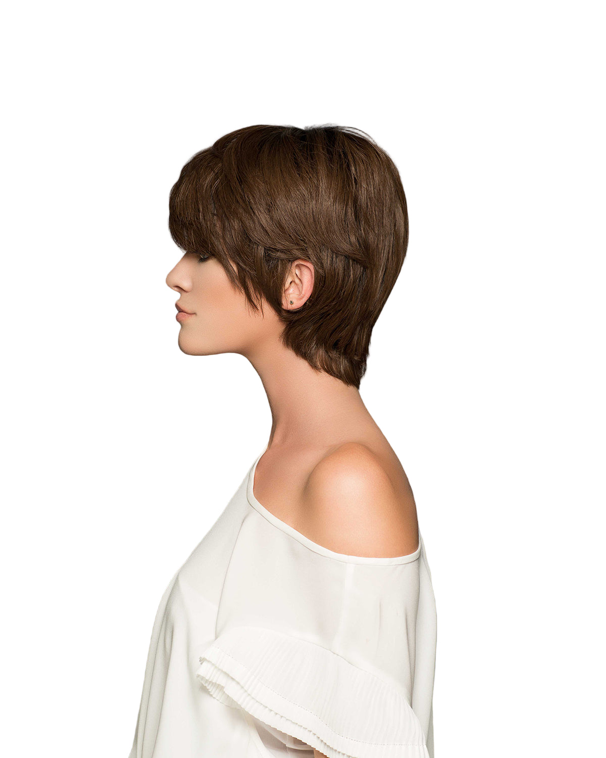 110 Lori - Petite Mono Top Human Hair Wig - Human Hair Wig